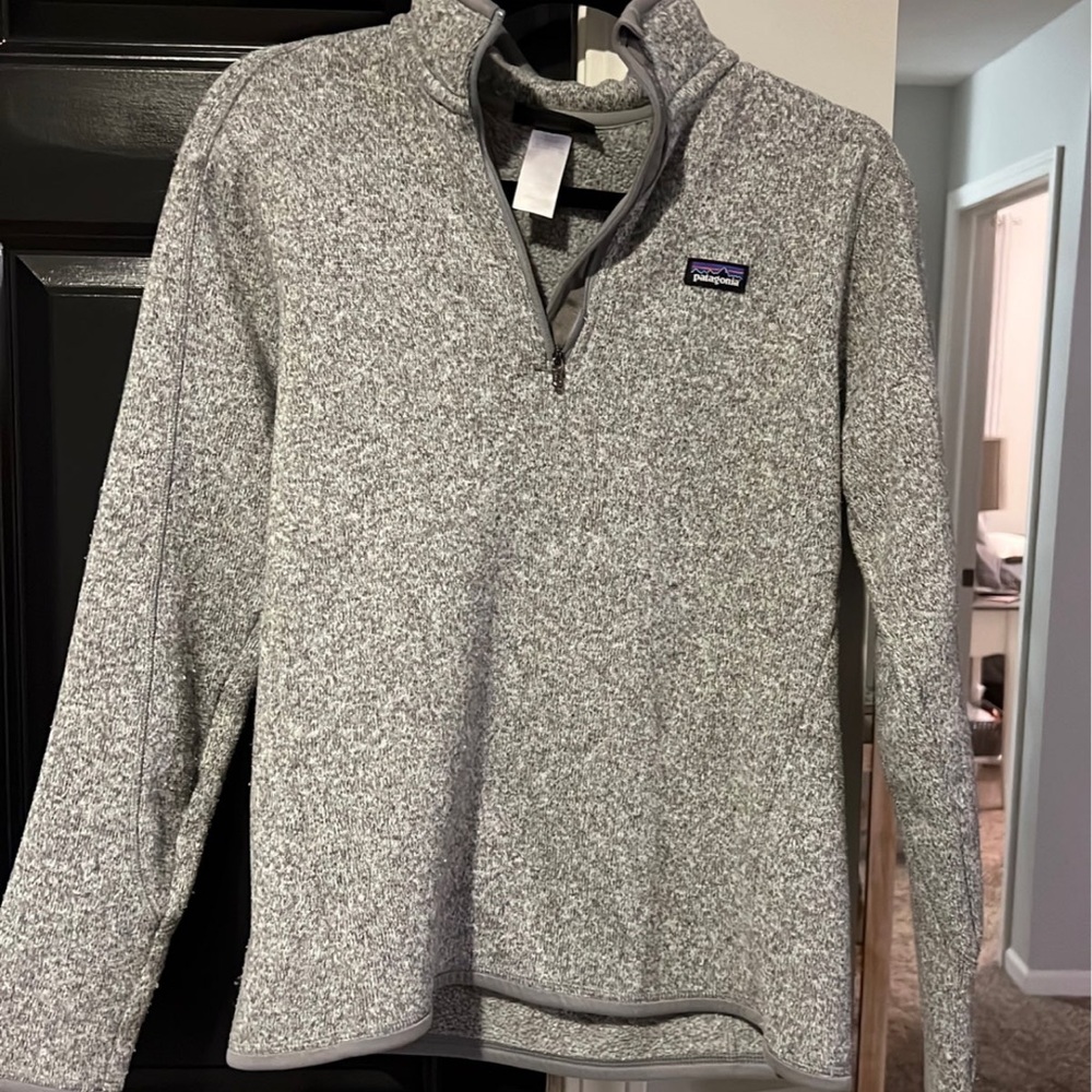 Patagonia grey better sweater quarter zip